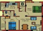 S L Varunika Residency (2BHK+2T (818 sq ft) 818 sq ft) S L Varunika Residency (2BHK+2T (818 sq ft) 818 sq ft)