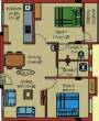S L Varunika Residency (2BHK+2T (803 sq ft) 803 sq ft)