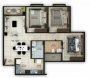 Floor Plan sattva-misty-charm Floor Plan Floor Plan