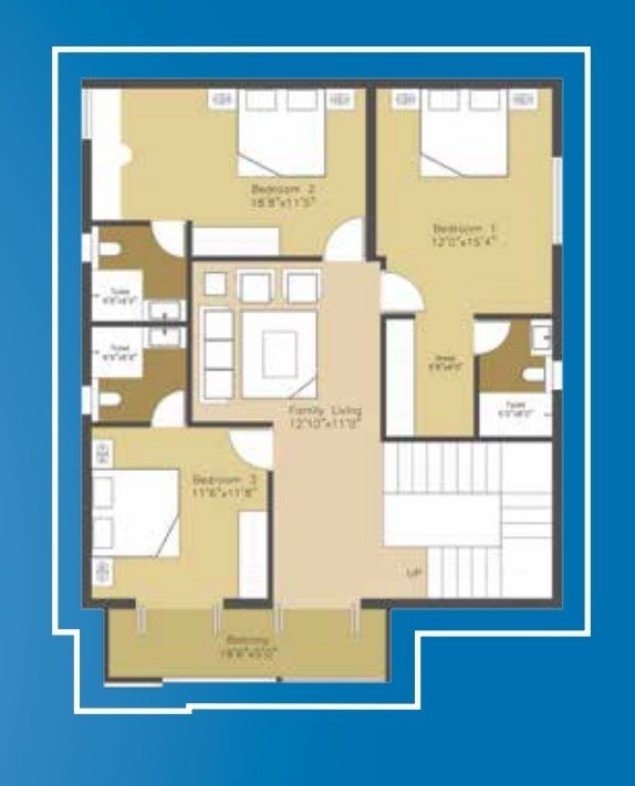  virtue Floor Plan Upper Level Duplex Plan