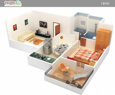 Suvidha Angan (1BHK+1T (511 sq ft) 511 sq ft)