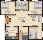 The Nest Nest Happy (3BHK+3T (1,230 sq ft) 1230 sq ft)