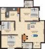 The Nest Nest Happy (3BHK+3T (1,155 sq ft) 1155 sq ft)