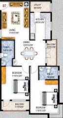 Srishti Dhruva (2BHK+2T (1,195 sq ft) 1195 sq ft) Srishti Dhruva (2BHK+2T (1,195 sq ft) 1195 sq ft)