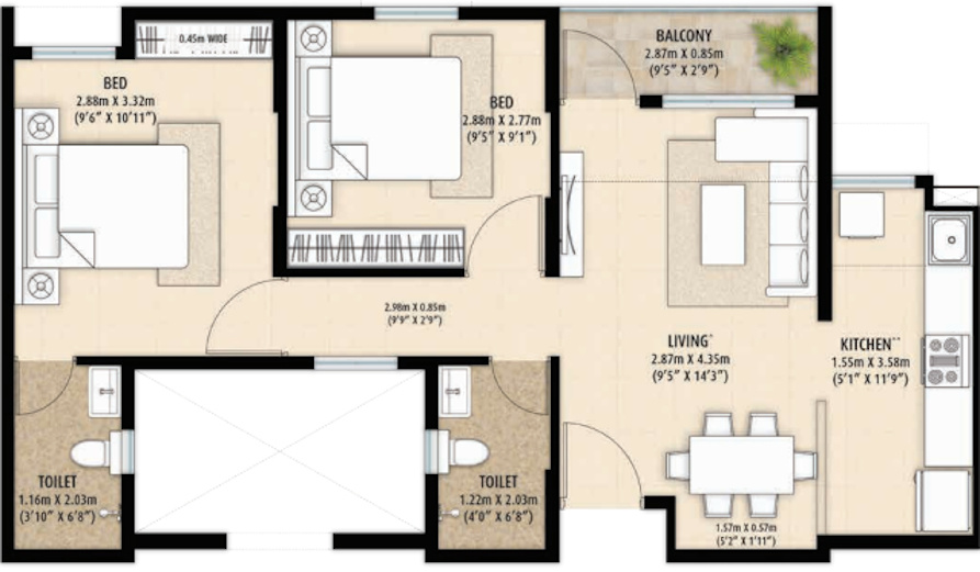 Floor Plan happinest palghar project 1 phase iii Floor Plan Floor Plan