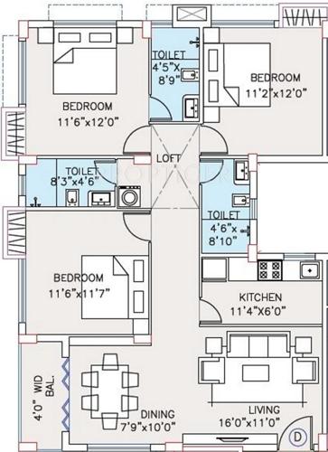 Vinayak Sapphire Vinayak (3BHK+3T (1,590 sq ft) 1590 sq ft) Vinayak Sapphire Vinayak (3BHK+3T (1,590 sq ft) 1590 sq ft)