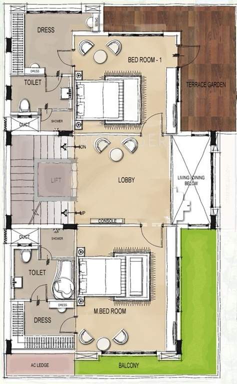 Lanco Hanging Gardens Villas (4BHK+5T (5,850 sq ft) + Servant Room 5850 sq ft)