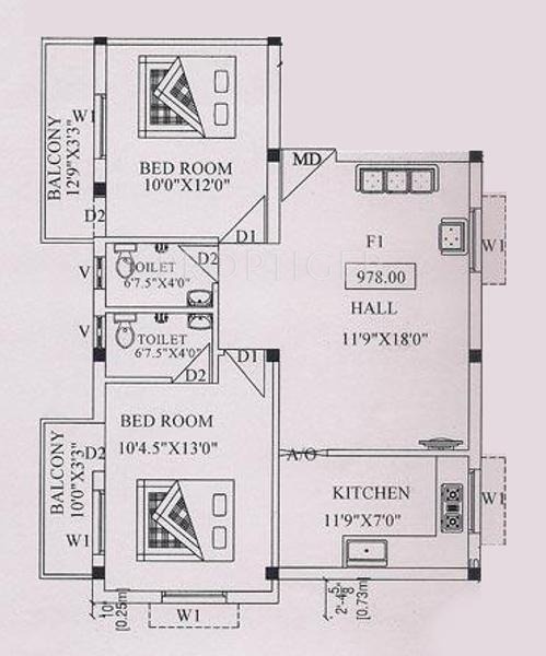 Selva Sri Sarvamangala Vinayaga (2BHK+2T (978 sq ft) 978 sq ft) Selva Sri Sarvamangala Vinayaga (2BHK+2T (978 sq ft) 978 sq ft)