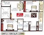 MRB Meadows (2BHK+2T (1,380 sq ft) 1380 sq ft) MRB Meadows (2BHK+2T (1,380 sq ft) 1380 sq ft)