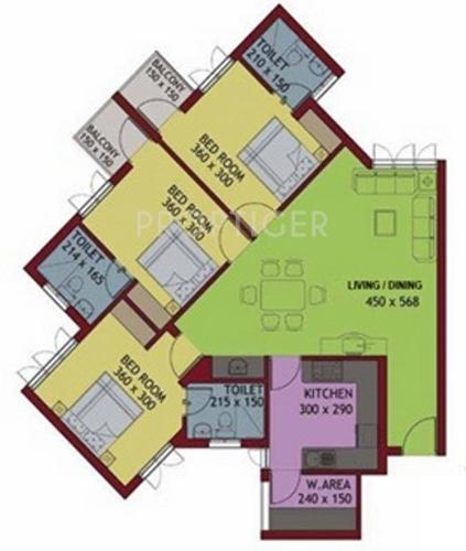 Kristal Opal (3BHK+3T (1,387 sq ft) 1387 sq ft) Kristal Opal (3BHK+3T (1,387 sq ft) 1387 sq ft)