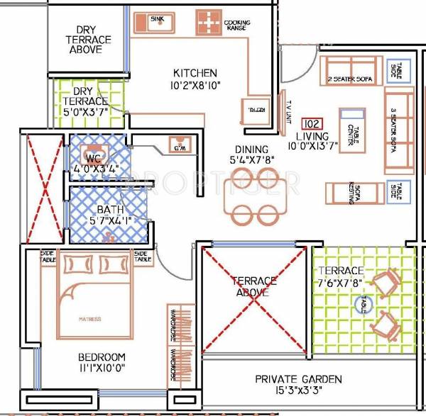 F5 Nandini Spring Fields (1BHK+1T (725 sq ft) 725 sq ft) F5 Nandini Spring Fields (1BHK+1T (725 sq ft) 725 sq ft)