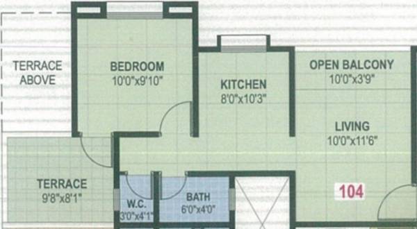 Balaji Anushri Klassic (1BHK+1T (370.71 sq ft) 370.71 sq ft)
