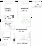 Liza Oxy Homes (3BHK+2T (900 sq ft) 900 sq ft) Liza Oxy Homes (3BHK+2T (900 sq ft) 900 sq ft)