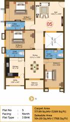 Sree Daksha Yashus (3BHK+3T (1,766 sq ft) 1766 sq ft)