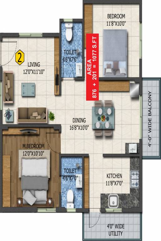 Sai Sneha Sai Sahas (2BHK+2T (1,077 sq ft) 1077 sq ft) Sai Sneha Sai Sahas (2BHK+2T (1,077 sq ft) 1077 sq ft)