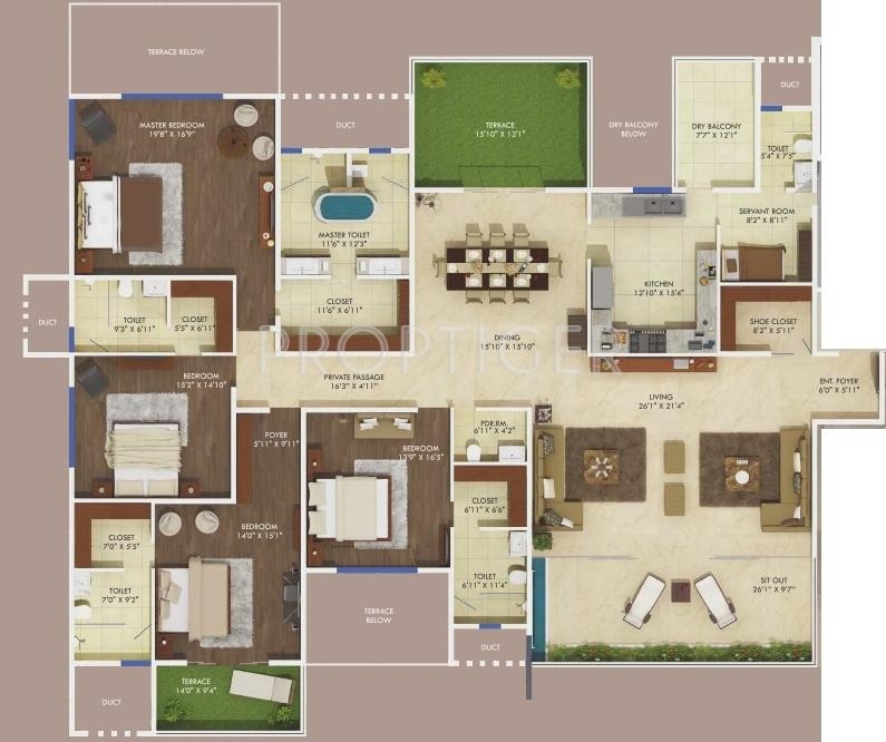 Amar Eternity (4BHK+4T (4,534 sq ft) Servant Room 4534 sq ft) Amar Eternity (4BHK+4T (4,534 sq ft) Servant Room 4534 sq ft)