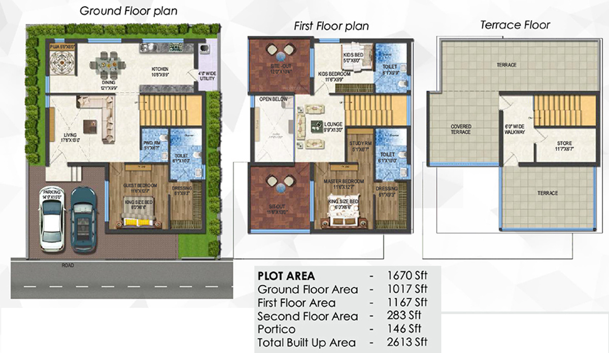 Myron Integrity Homes (3BHK+4T (2,613 sq ft) + Study Room 2613 sq ft)