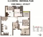 South India SIS Sintra (2BHK+2T (670 sq ft) 670 sq ft) South India SIS Sintra (2BHK+2T (670 sq ft) 670 sq ft)