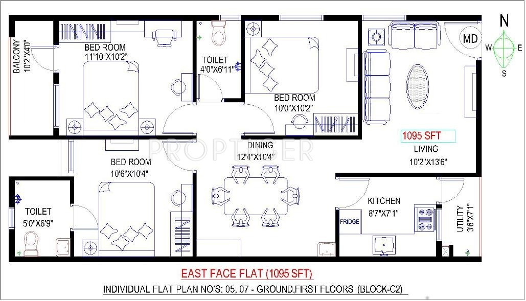 3-bhk-house-plan-in-1200-sq-ft-east-facing