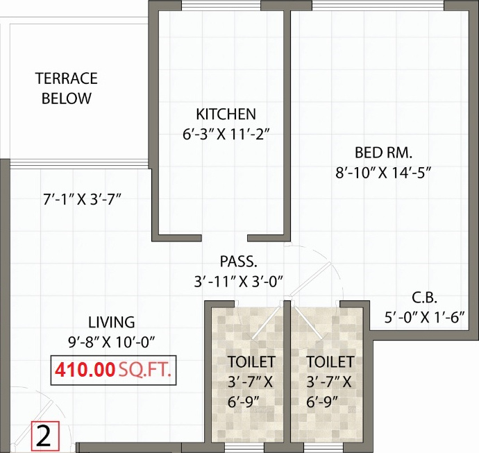 Unmesh Eden Garden (1BHK+2T (410 sq ft) 410 sq ft)