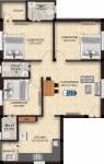 The Nest Pride (3BHK+3T (1,235 sq ft) 1235 sq ft)