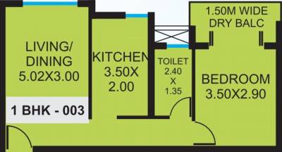 Saldanha Saldanha Garden (1BHK+1T (632.60 sq ft) 632.6 sq ft)