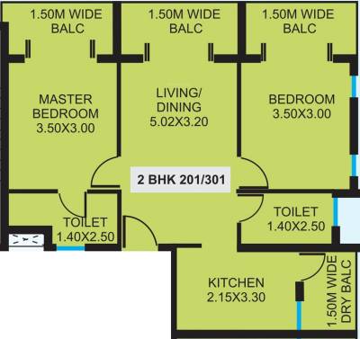 Saldanha Saldanha Garden (2BHK+2T (1,013.10 sq ft) 1013.1 sq ft)