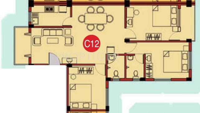 RDB Regent Sonarpur (3BHK+2T (1,363 sq ft) 1363 sq ft) RDB Regent Sonarpur (3BHK+2T (1,363 sq ft) 1363 sq ft)