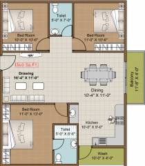 Purvi Khosala (3BHK+2T (1,340 sq ft) 1340 sq ft) Purvi Khosala (3BHK+2T (1,340 sq ft) 1340 sq ft)
