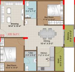 Purvi Khosala (2BHK+2T (1,135 sq ft) 1135 sq ft) Purvi Khosala (2BHK+2T (1,135 sq ft) 1135 sq ft)