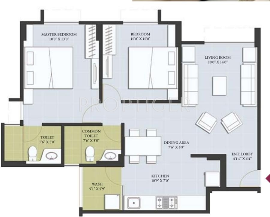 Bsafal Parishkaar (2BHK+2T (1,027 sq ft) 1027 sq ft) Bsafal Parishkaar (2BHK+2T (1,027 sq ft) 1027 sq ft)