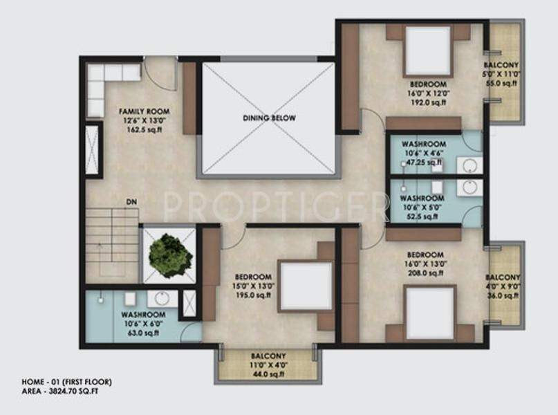 Gokaldas Euphoria (4BHK+4T (3,824 sq ft) Servant Room 3824 sq ft)