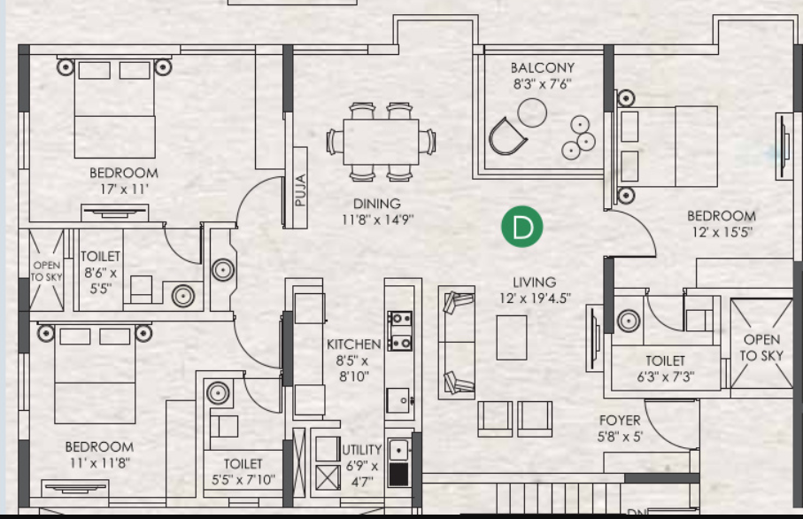  clover by the river Floor Plan Lower Level Duplex Plan