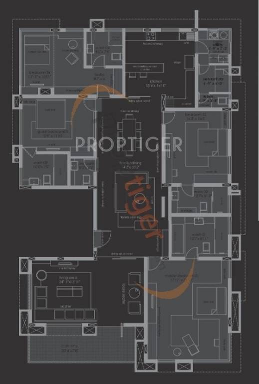 Gokaldas DMR World One (4BHK+4T (3,981 sq ft) + Servant Room 3981 sq ft) Gokaldas DMR World One (4BHK+4T (3,981 sq ft) + Servant Room 3981 sq ft)