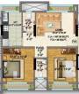 Navkar Group Pearl Floor Plan (2BHK+2T)