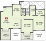 Bhansali Zinnea 2 (2BHK+2T (1,130 sq ft) 1130 sq ft) Bhansali Zinnea 2 (2BHK+2T (1,130 sq ft) 1130 sq ft)