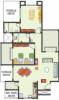 Bhansali Zinnea 2 (2BHK+2T (1,170 sq ft) 1170 sq ft)