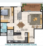 Lower Level Duplex Plan  blue Floor Plan Lower Level Duplex Plan