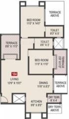 Bhansali Zinnea 2 (2BHK+2T (1,469 sq ft) 1469 sq ft) Bhansali Zinnea 2 (2BHK+2T (1,469 sq ft) 1469 sq ft)