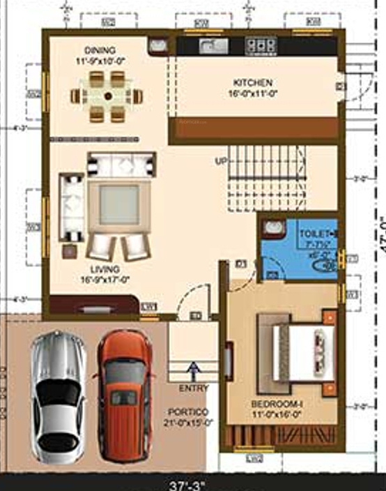 vistas villa phase ii Floor Plan Ground Floor Plan