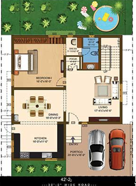 vistas villa phase ii Floor Plan Ground Floor Plan
