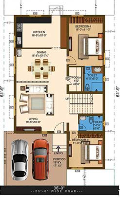 vistas villa phase ii Floor Plan Ground Floor Plan
