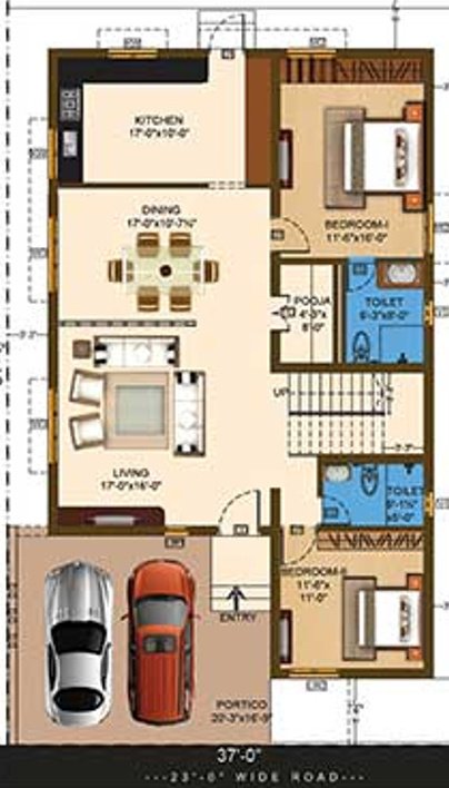 vistas villa phase ii Floor Plan Ground Floor Plan