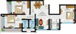 Navkar Group Brij Floor Plan (3BHK+3T)