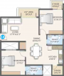 Rsun Clover Apartments Homes (2BHK+2T (1,140 sq ft) 1140 sq ft) Rsun Clover Apartments Homes (2BHK+2T (1,140 sq ft) 1140 sq ft)