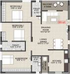 Technopolis Solitaire Pride (3BHK+3T (1,850 sq ft) 1850 sq ft)
