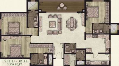 Legacy Alcazar (3BHK+4T (2,500 sq ft) + Servant Room 2500 sq ft)