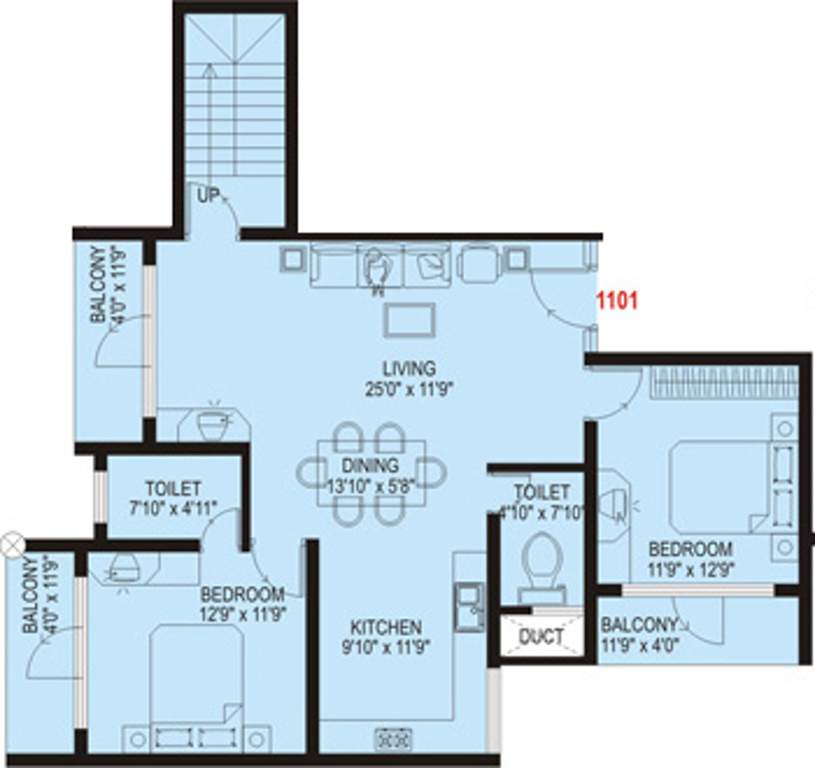 Shanta Shanta Krishna (3BHK+3T (1,815 sq ft) 1815 sq ft)