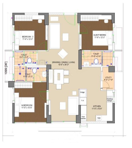 Phoenix Golf Edge (3BHK+3T (1,728 sq ft) 1728 sq ft) Phoenix Golf Edge (3BHK+3T (1,728 sq ft) 1728 sq ft)