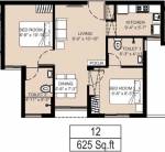 Arun Sanjani (2BHK+2T (625 sq ft) 625 sq ft)
